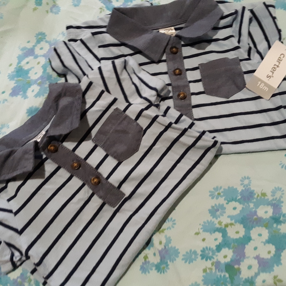 2 18 month carter's shirts